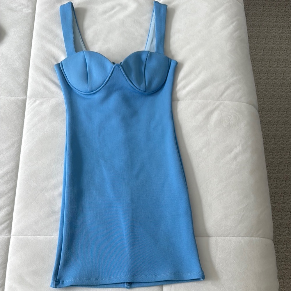 Hello Molly Blue Chemise with Sweetheart Neckline